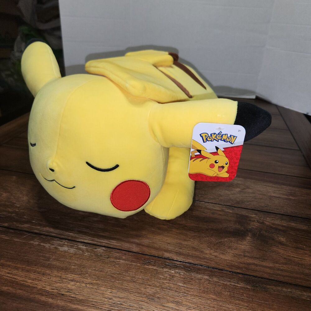 Pokemon 18" Sleeping Pikachu Ultra Soft NWT
